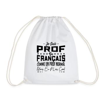 Je suis pas parfaite mais je suis prof de français - Sac de sport léger - blanc - Devant