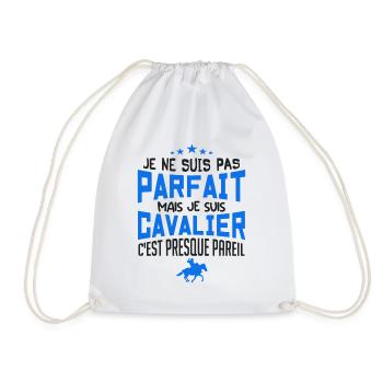 pas parfait mais cavalier - Sac de sport léger - blanc - Devant