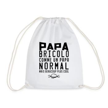 Papa bricolo père bricoleur - Sac de sport léger - blanc - Devant