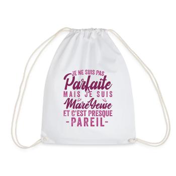 Je Ne Suis Pas Parfaite Mais Je Suis Mareyeuse - Sac de sport léger - blanc - Devant