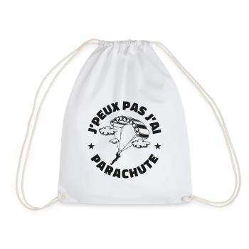 J'peux pas j'ai parachute - Sac de sport léger - blanc - Devant