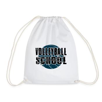 Volleyball Player No School Only Volleyball Gifts - Drawstring Bag - white - Front