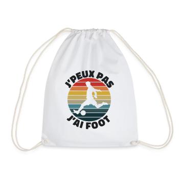 Je Peux Pas J'ai Foot | J'peux Pas J'ai foot - Sac de sport léger - blanc - Devant