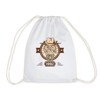 1992 | Cadeau D'anniversaire | Amoureux Du Chat - Sac de sport léger - blanc - Devant