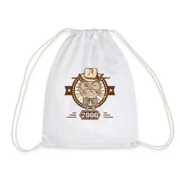 2000 | Cadeau D'anniversaire | Amoureux Du Chat - Sac de sport léger - blanc - Devant
