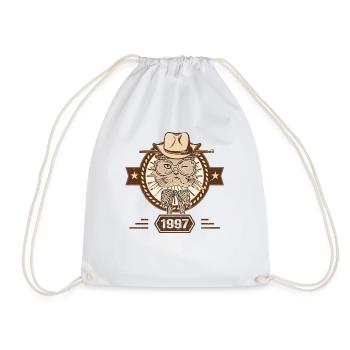 1997 | Cadeau D'anniversaire | Amoureux Du Chat - Sac de sport léger - blanc - Devant
