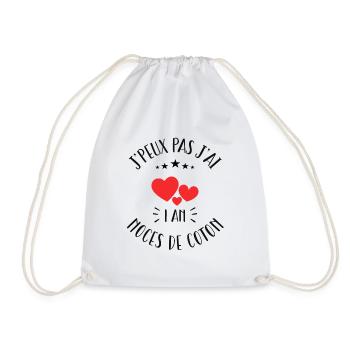 Je Peux Pas J'ai Noces De Coton - Sac de sport léger - blanc - Devant