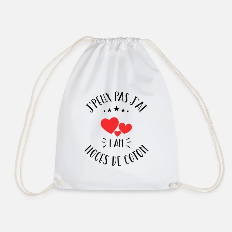 Je Peux Pas J'ai Noces De Coton - Sac de sport léger - blanc