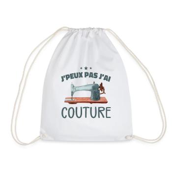 Je Peux Pas J'ai Couture - Sac de sport léger - blanc - Devant