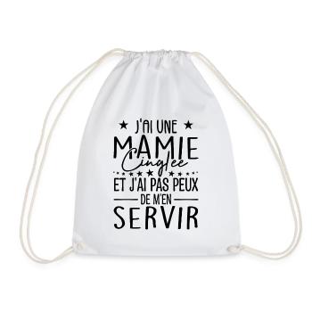 J'ai Une Mamie Cinglée et Je Peux M'en Servir - Sac de sport léger - blanc - Devant