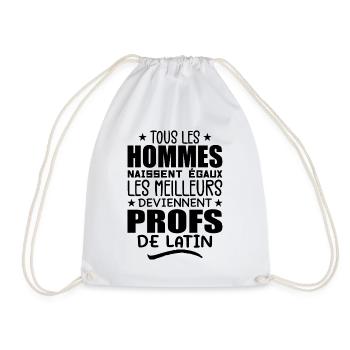 Les Meilleurs Hommes Deviennent Profs De Latin - Sac de sport léger - blanc - Devant
