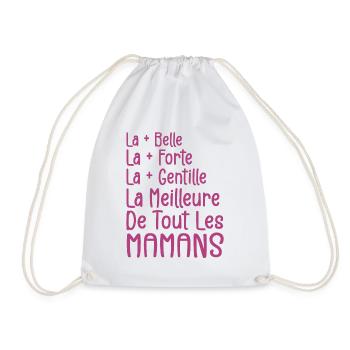 La Meilleure de Toutes Les Mamans | Maman Cadeau - Sac de sport léger - blanc - Devant