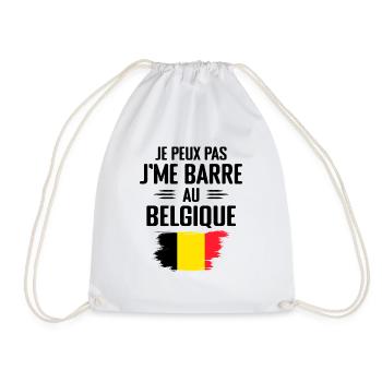 Je Peux Pas J'me Barre Au Belgique - Sac de sport léger - blanc - Devant