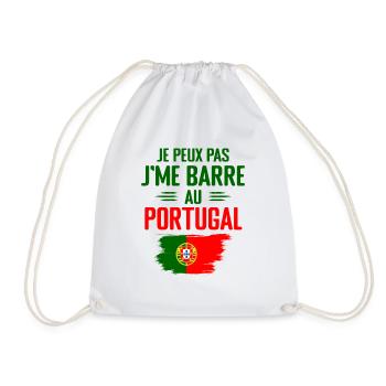 Je Peux Pas J'me Barre Au Portugal - Sac de sport léger - blanc - Devant