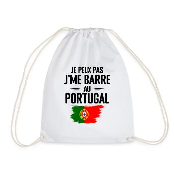 Je Peux Pas J'me Barre Au Portugal - Sac de sport léger - blanc - Devant