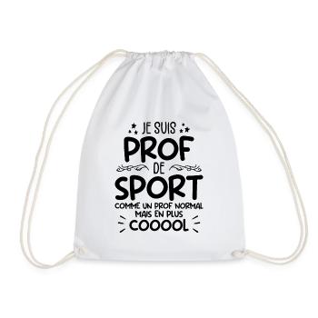 Je Suis Prof De Sport Cadeau Prof De Sport - Sac de sport léger - blanc - Devant
