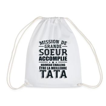 Mission De Grande Soeur Accomplie Nouveau Challeng - Sac de sport léger - blanc - Devant