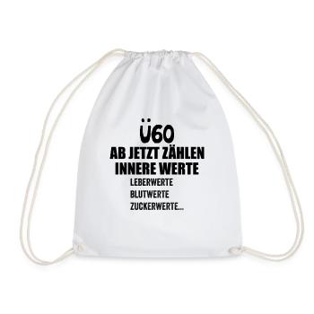Ü60 Geburtstag über 60 Jahre Funshirt Birthday - Sac de sport léger - blanc - Devant