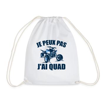 Je Peux Pas J'ai Quad Cadeau Conducteur De Quad - Sac de sport léger - blanc - Devant