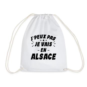Je Peux Pas Je Vais En Alsace - Sac de sport léger - blanc - Devant