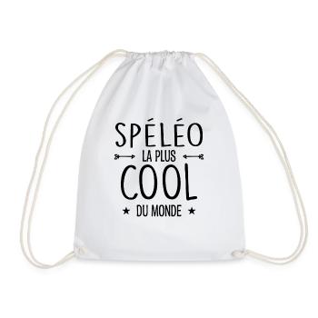 spéléologue / spéléologie / spéléo / alpiniste - Sac de sport léger - blanc - Devant