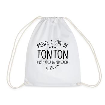 Tonton Humour, Cadeau Humour Humoristique Tonton - Sac de sport léger - blanc - Devant