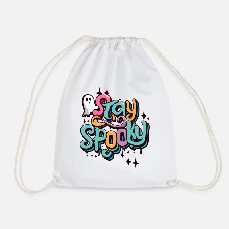 Stay Spooky Graffiti Art Halloween Ghost - Turnbeutel - Weiß