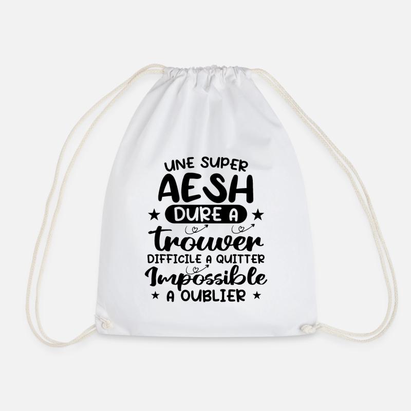 Super AESH Dure A Trouver Difficile A Quitter - Sac de sport léger - blanc