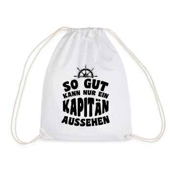 So gut kann nur ein Kapitän aussehen - Turnbeutel - Weiß - Vorne