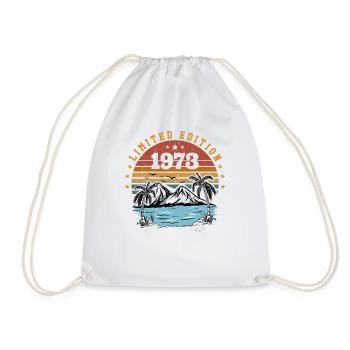 1973 Cadeau Anniversaire Vintage Rétro Né en 1973 - Sac de sport léger - blanc - Devant