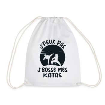 Cadeau Karaté Art Martial Pour Joueur de Karaté - Sac de sport léger - blanc - Devant