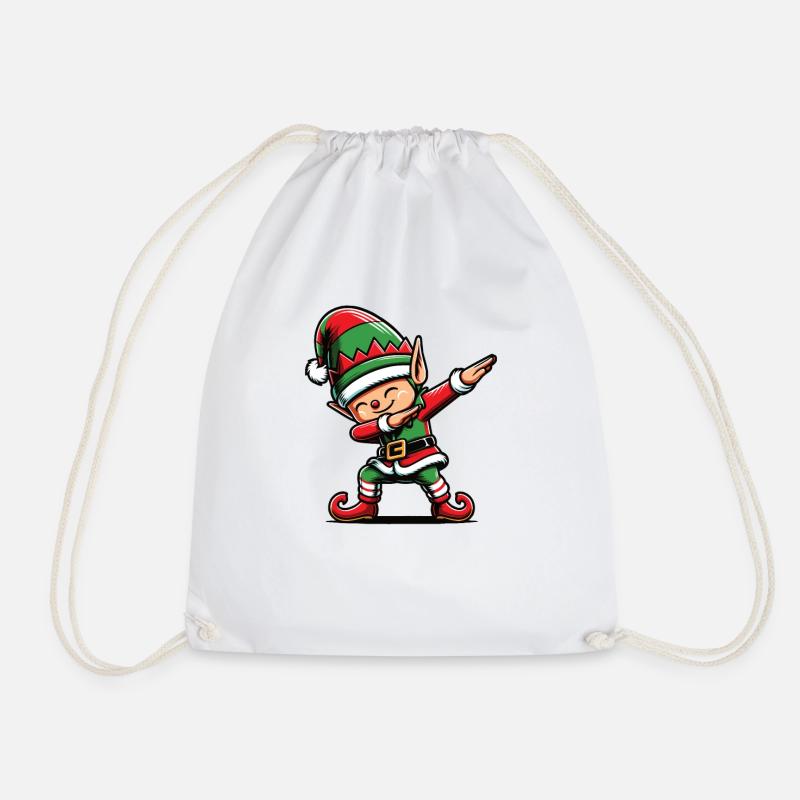 Dabbing Weihnachts Elf Dab Weihnachten - Turnbeutel - Weiß