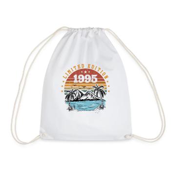 1995 Cadeau Anniversaire Vintage Rétro Né en 1995 - Sac de sport léger - blanc - Devant