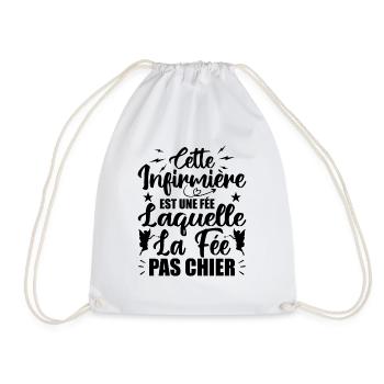Cette Infirmière est Une Fée - Humour Infirmière - Sac de sport léger - blanc - Devant