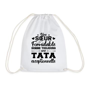 Une Sœur Formidable Donne Une Tata Exceptionnelle - Sac de sport léger - blanc - Devant