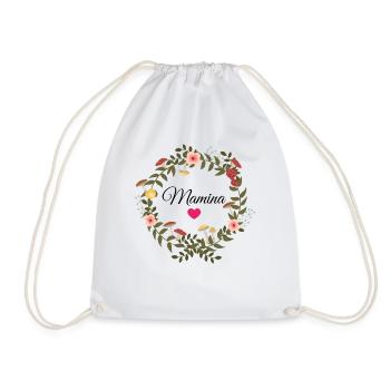Mamina - Maman - Super mamie - Sac de sport léger - blanc - Devant