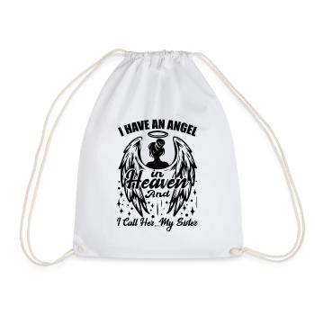 I Miss My Family Memorial Guardian Angel In Heaven - Sac de sport léger - blanc - Devant