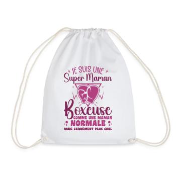 Maman Boxeuse Comme Maman Normale Mais Plus Cool - Sac de sport léger - blanc - Devant