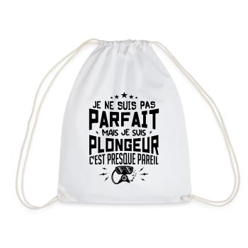 Je Suis Plongeur - Plongeur Plongée Sous-marine - Sac de sport léger - blanc - Devant