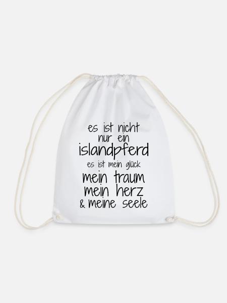 Islandpferde Islandpferd Isländer Island Geschenk - Turnbeutel - Weiß