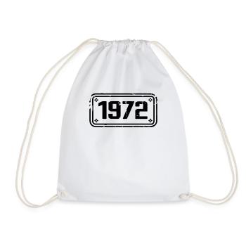 1972 Cadeau 1972 Millésime 1972 Edition limitée 1972 - Sac de sport léger - blanc - Devant