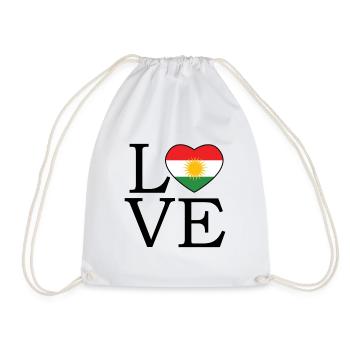 Drapeau du Kurdistan Bakur Bashur Rojava Rojhlt Newroz - Sac de sport léger - blanc - Devant