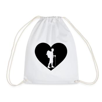 Coeur 1 et randonnée - - Sac de sport léger - blanc - Devant