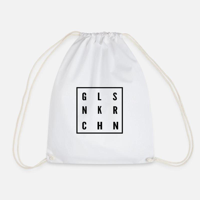 Gelsenkirchen - GLSNKRCHN - Drawstring Bag - white