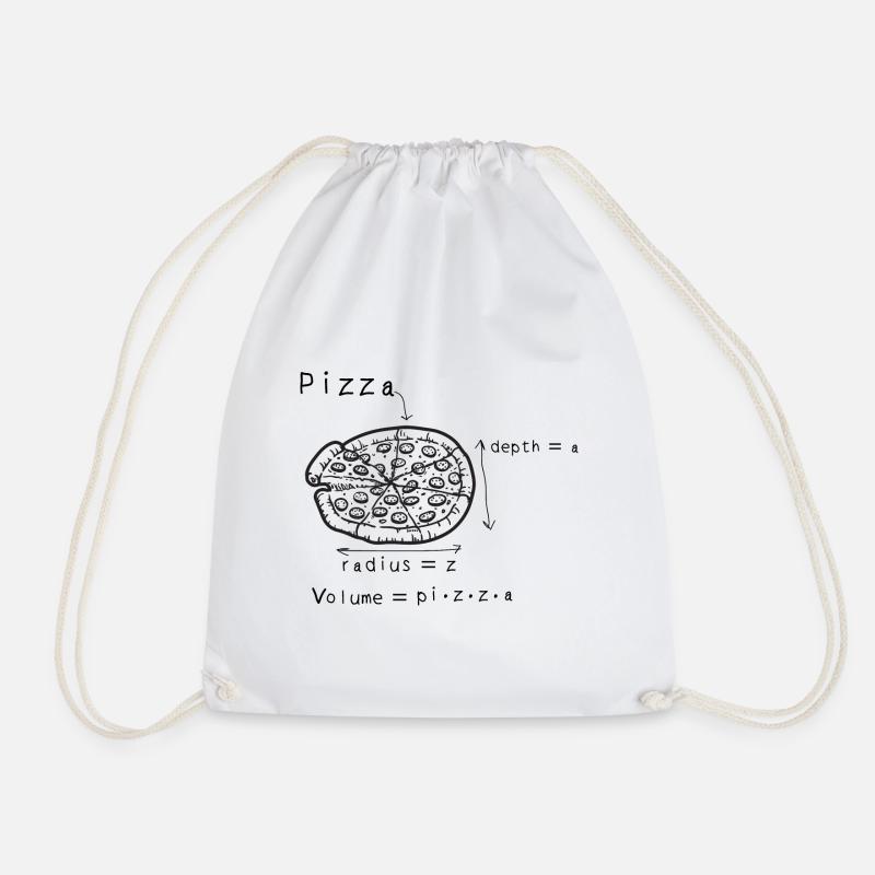Pizza Gift Pizza Lovers Pizzeria - Drawstring Bag - white