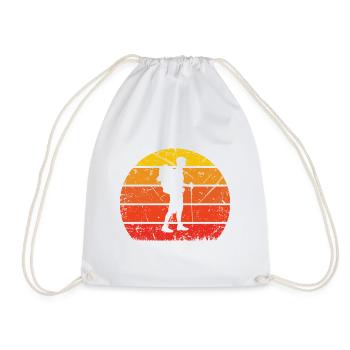 Vintage Sun and Hiking - - Drawstring Bag - white - Front