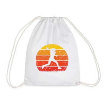 Vintage Soleil et Tennis 1 - - Sac de sport léger - blanc - Devant