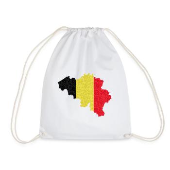 Belgique Drapeau du pays Drapeau belge Patrie - Sac de sport léger - blanc - Devant