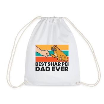 Best Shar Pei Dad Ever Shar Pei Dog Dad - Turnbeutel - Weiß - Vorne