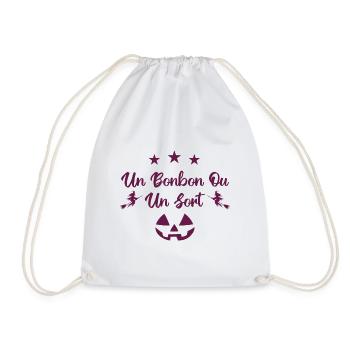 Un bonbon ou un sort - Sac de sport léger - blanc - Devant